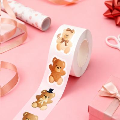 Cute Bear Stickers Long Lasting No Fading Decals Cute Cartoon Stickers For Kids Family Friends Indoor Outdoor Fridge Planner