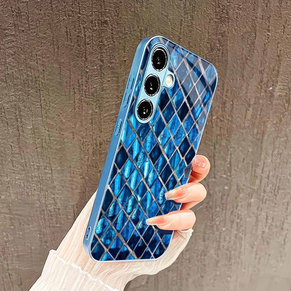 Hibiscus pattern PhoneCase for Samsung Galaxy S26 S25 S24 S23 S22 FE Ultra Plus Built-in glass feel bare machine Men Business