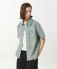 Yujen Antique Small Logo Classic Denim Half Shirt_Light Indigo