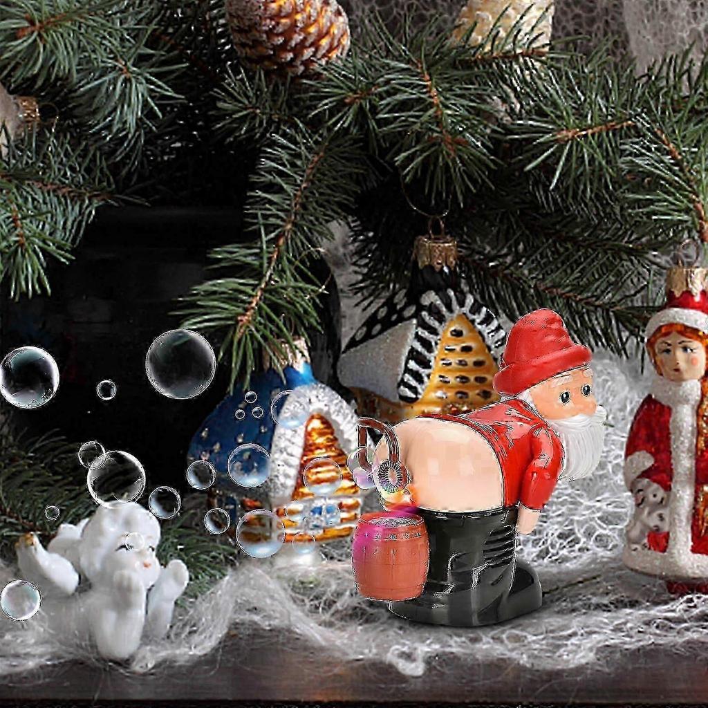 Christmas Bubble Machine with Lights & Music, Santa Claus Bubble Toy with 60ml Bubble Solution - DSW