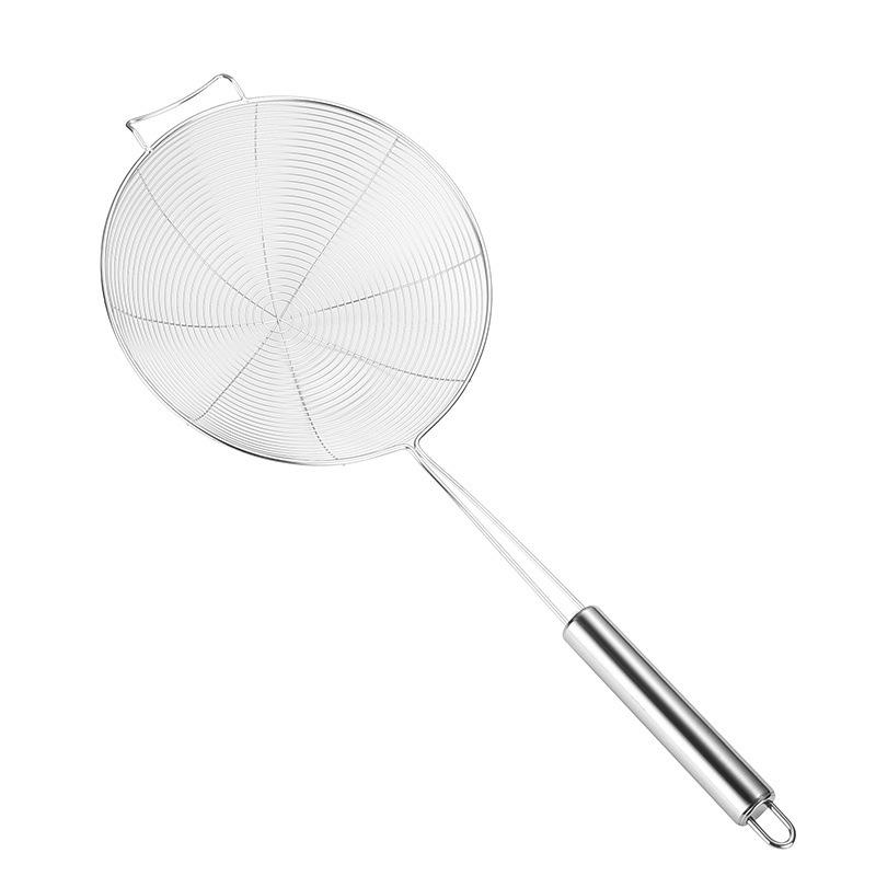 Stainless Steel Thickened Skimmer for Hot Pot, Noodles, Dumplings, Frying, and Kitchen Straining.