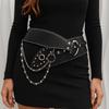 Heavy-Duty Rivet Leather Belt Y2k Dress Jeans Belt Niche Design Women's Waist Belt  Jeans Accessory