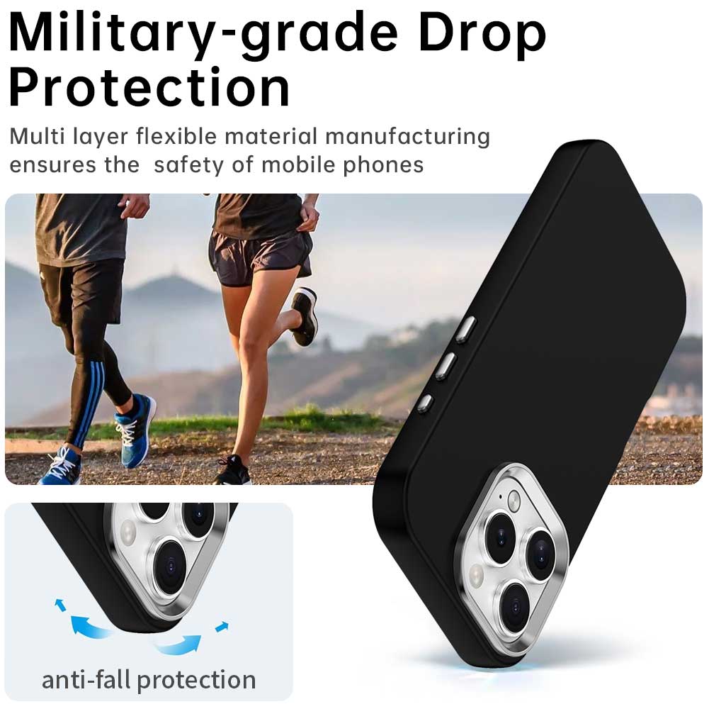 Für iPhone 16 Pro Hülle TPU+TPE Fallschutz Handyhülle