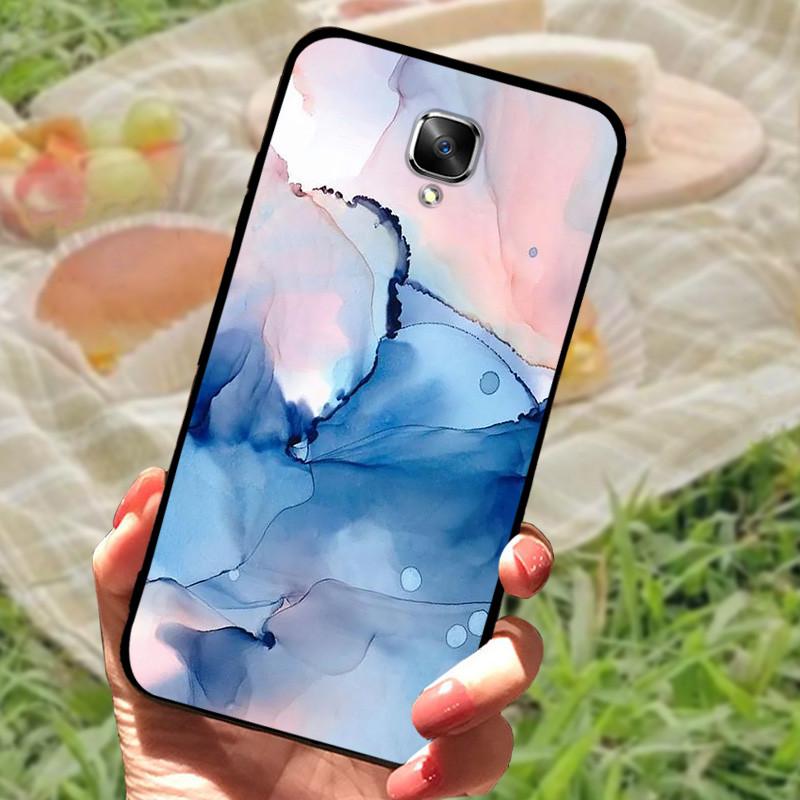 1+3 Case For Oneplus 3 3T Silicone Silicone Phone Case TPU Marble Full Protective Cover For One Plus 3 A3000 Shockproof Shell