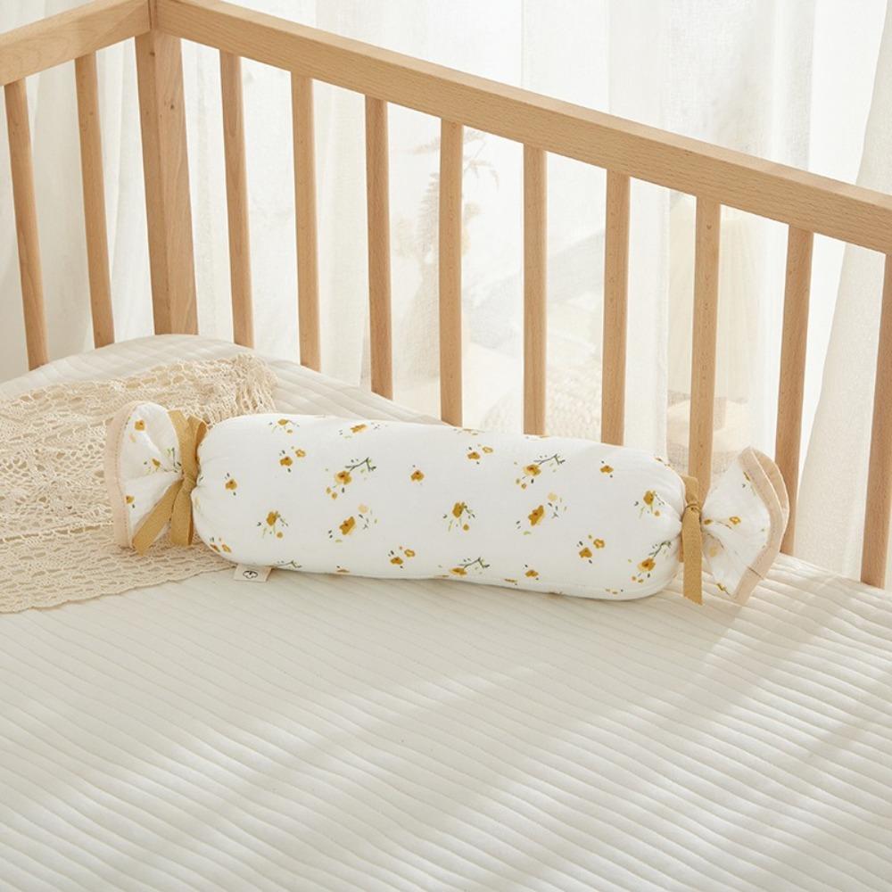 Side Lying Candy Gauze Pillows Washable Cylindrical Pillow Seersucker Pillow 0-6-12 Months