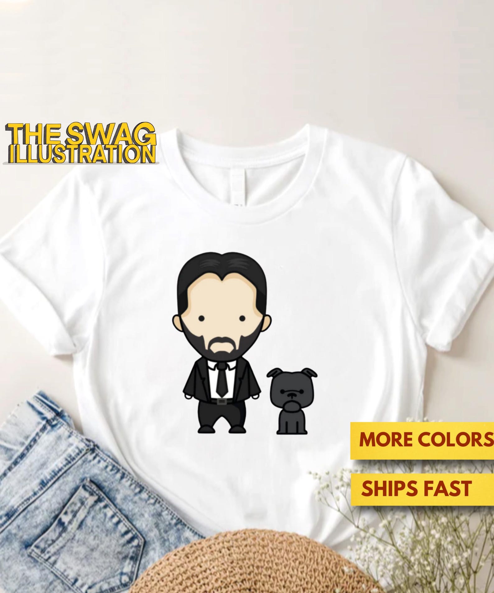 John Wick Shirt, Keanu Reeves Shirt, John Wick Premium Ultra Soft Tee 1 2XL