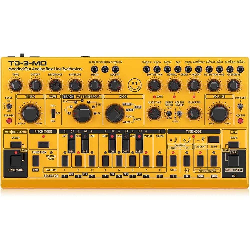 Behringer Analog Baseline Synthesizer Modded Out Model USB/DIN MIDI Compatible VCF MIDI CC Contro...