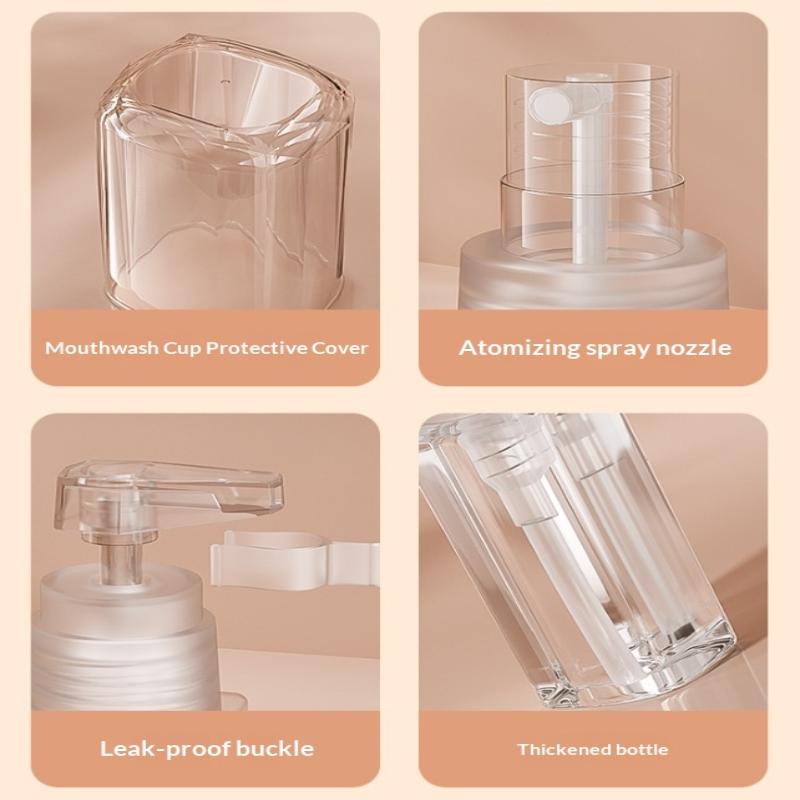 4-In-1 Travel Split Bottle Set Empty Reusable Cosmetics Bottles Leak Proof Containers For Toiletries Water Cream Spray Bottle
