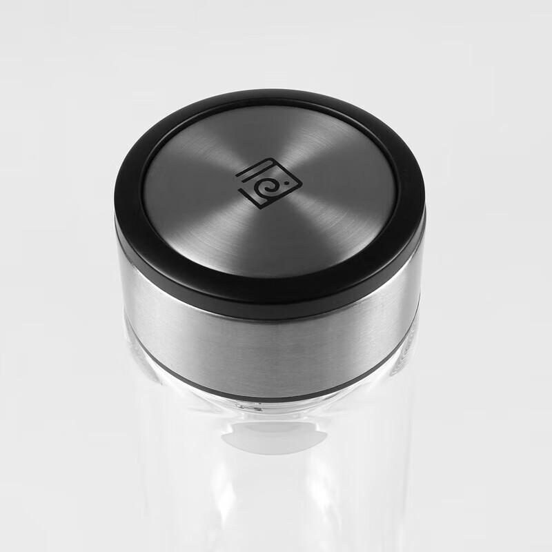 Quyoujia Double-Layer Borosilicate Glass Business Water Bottle
