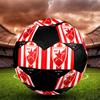 SIZE 5 Red Star Belgrade Soccer Ball Colorful All Ages Machine Stitched PVC Competition Ready Durable High-Bounce