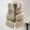 Giacca Gilet in Pelliccia Donna Inverno Coreano Gilet in Pelliccia Sintetica Gilet Corto in Pelliccia Gilet Femminile Senza Maniche