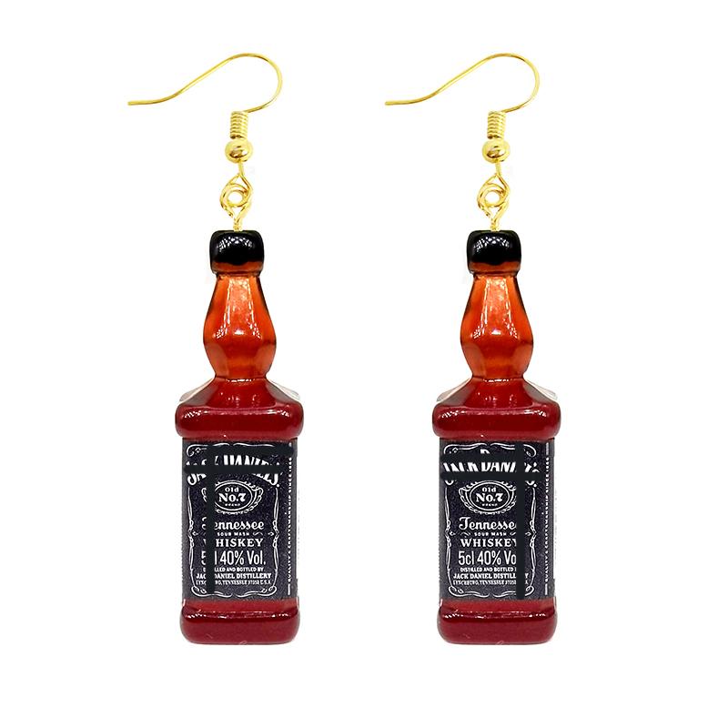 Women Earring Resin Drop Funny Custom Cute Girls Eardrop Kids Chocolate Strawberry Hamburger Dog Mushroom Broccoli Coffee