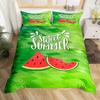 Watermelon Duvet Cover Set Kids Boys Girls Delicious Fruit Print Bedding Set Comforter Cover Cool Summer Room Decoration 3Pcs