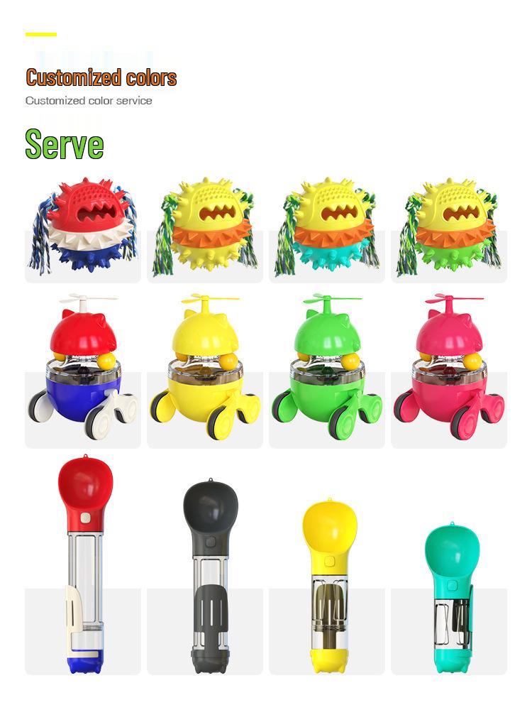 Interactive Slow Feed Dog Toy - Rolling Food Ball for Training