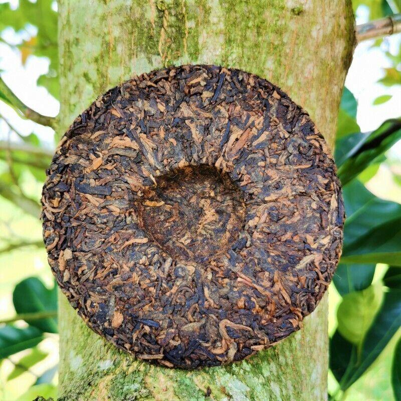 80g Top Golden Bud Ripe Pu'er Tea Laobanzhang Pu'er Tea Cake Gift Tea