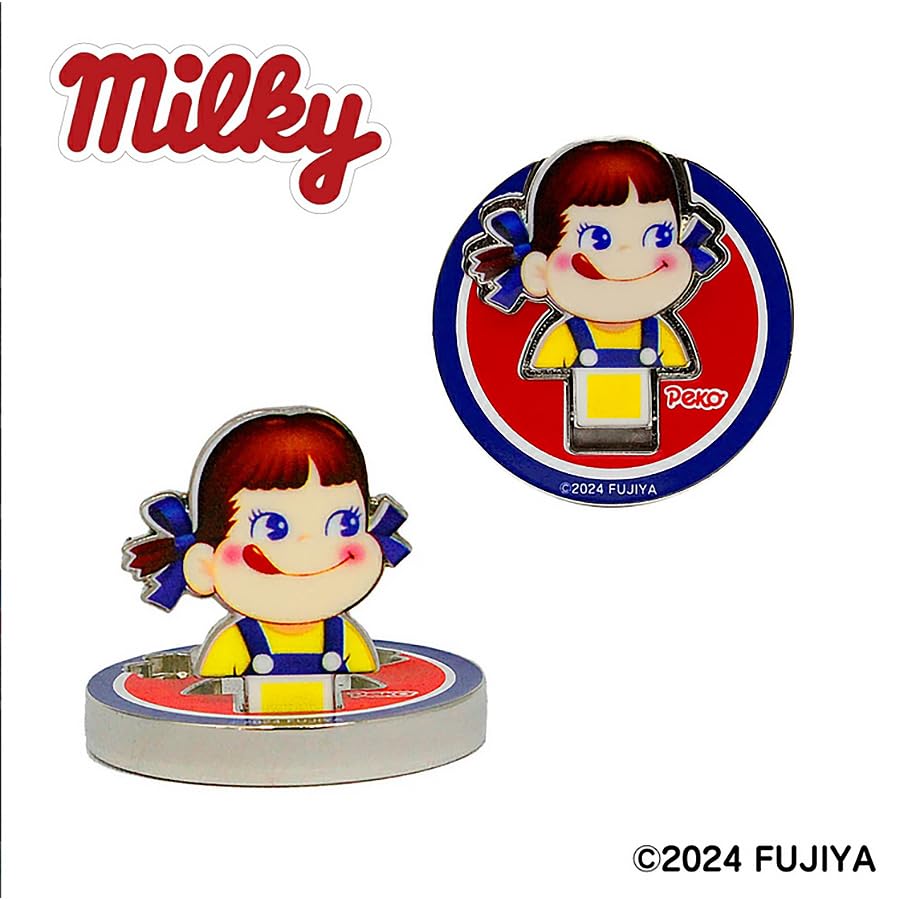 Hokushin Trading Golf Marker, Flip-Up Marker, Peko-chan Milky MK0457