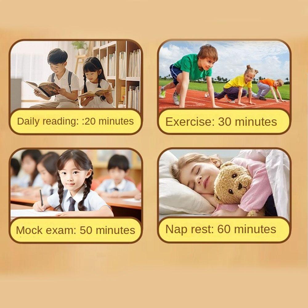 Square Countdown Timer Ultra Silent Kitchen Timer 60 Minutes Visual Timer  Reading Room