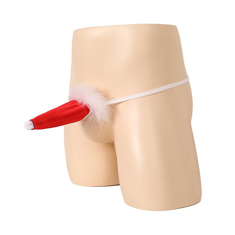 Men's Christmas Erotic Underwear - European & American Elastic Sexy Lingerie