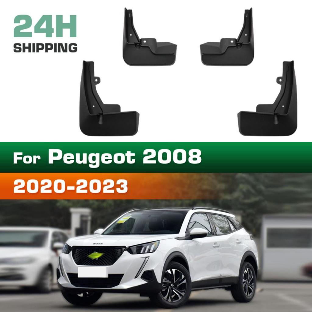 4 stk Bilsprutlapper Sprutbeskyttere Skjermer Bilsprutlapper Kompatible med Peugeot 2008 2020 2021 2022 2023