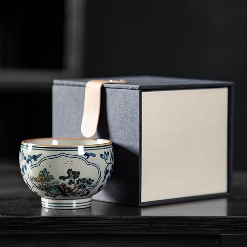 Chaxun Blue and White Porcelain Teacup