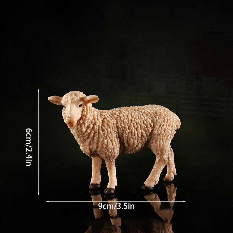 Realistic Animal Model Simulated Poultry Figurines Miniatures Mini Farm Dog Duck Cock Models Ornaments For Children Kids Gifts