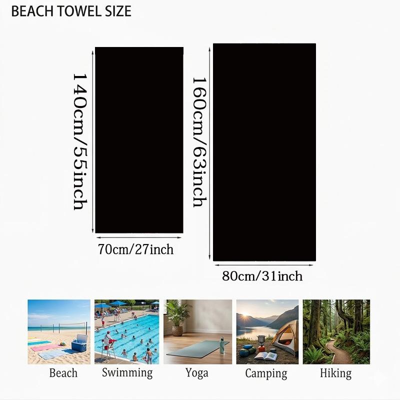 Brazil Football Print Beach Towel Quick Dry Super Absorbent Soft Bath Towel for Swimming Beach Travel Fan Souvenir Gift