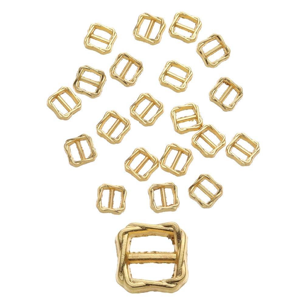 4 Colors Girls Toys Doll Bags Accessories Tri-glide Buckle Diy Dolls Buckles Pattern Belt Buttons