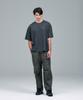 Beulleminkeubeldeu Vleminckveld Vertical Script Pigment Oversized T-Shirts_Gray, Yellow