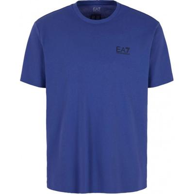 Fitted Crew Neck Letter Short Sleeve T-Shirt Men Tops Blue 8NPT18-PJ02Z-1557