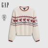 GAP Palace Museum Collaboration Women's Logo Jacquard Loose Knit Sweater