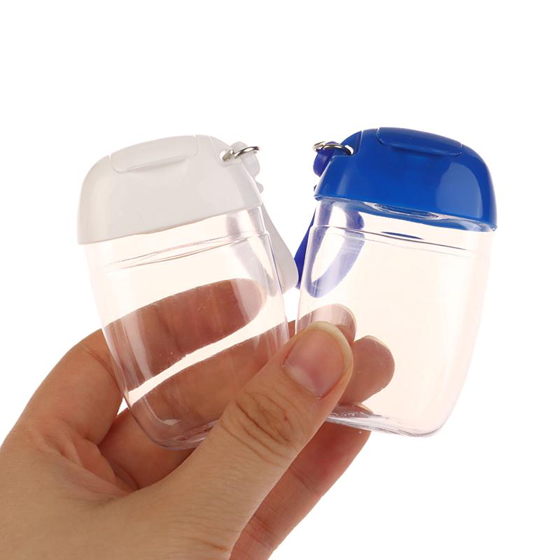 30 ml Tragbare Nachfüllbare Flaschen mit Haken Handdesinfektionsmittel Alkohol Kosmetikbehälter Outdoor Mini Seifenspender Behälter