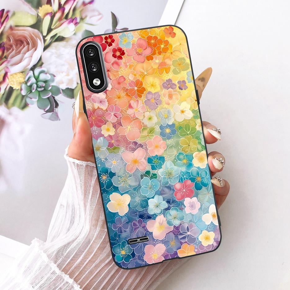 For LG K22 Case LM-K200 LMK200B Luxury Butterfly Tree Painted Cover Soft Silicone Phone Case For LG K22 K 22 LGK22 Fundas Bumper