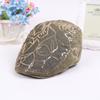 New Hat Ethnic Style Flower Fashion Beret Cap Men'S And Women'S Forward Hat