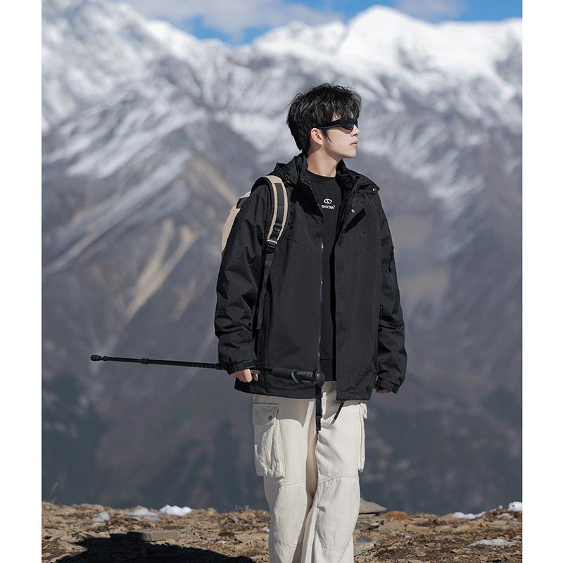 Jacket Couple Style Fleece Thickened Liner Removable Two Pieces