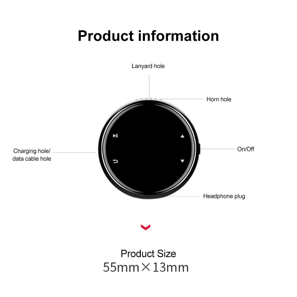 M20 Multifunction Bluetooth-compatible Mp3 Player Speaker Touch Screen Mp3 E-book Video Audio Playback Recorder For Android Otg