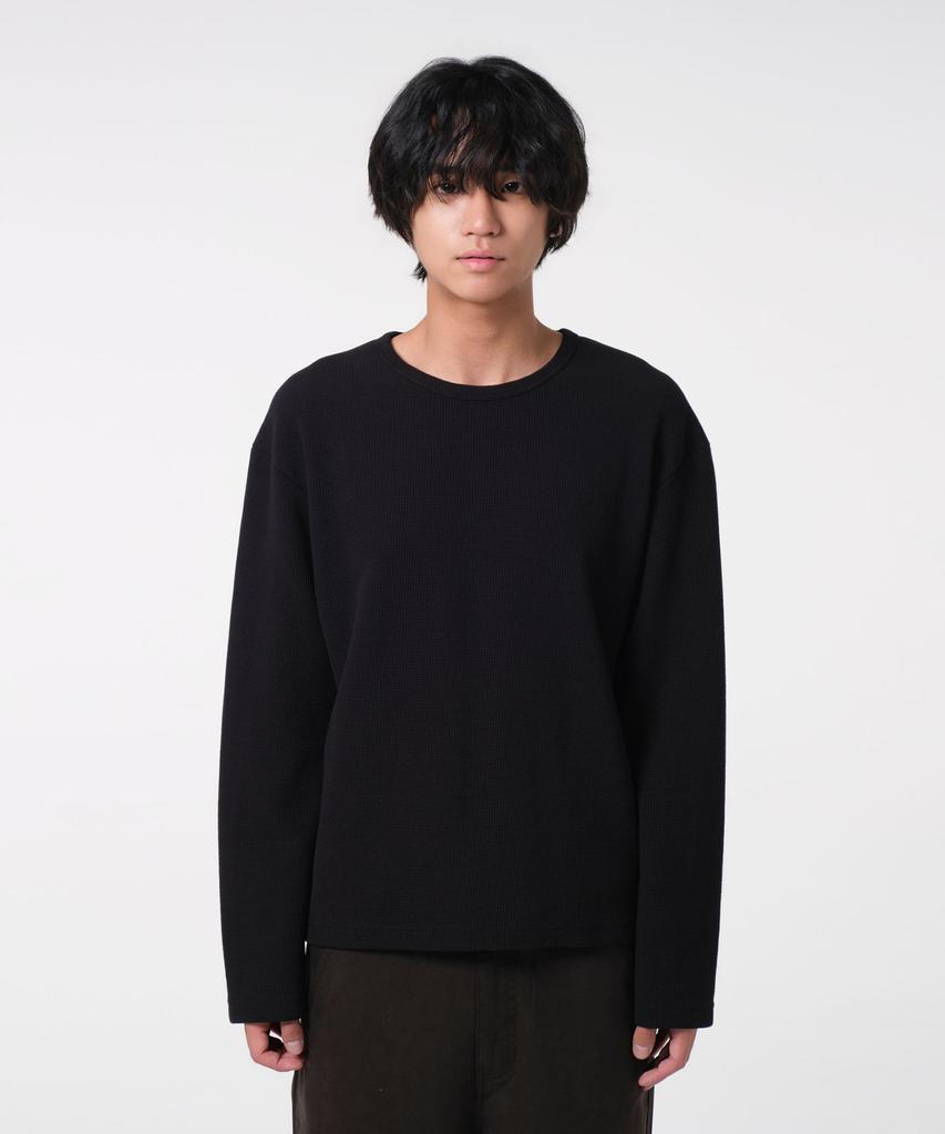 DIVEIN Uniform Waffle Long Sleeve (Black)
