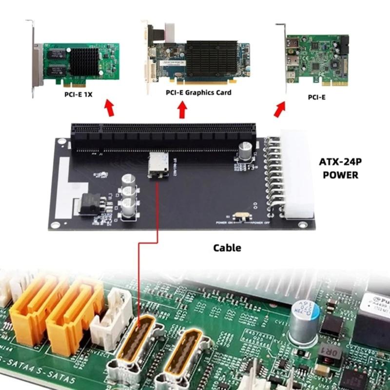 PCI E 16x Adapter for Graphics Cards Compatibles Oculink SFF 8612 SFF 8611 Interfaces to PCIE Conversion Card