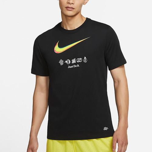 Nike Great Unity Short Sleeve Breathable Sports Tee with Logo Print