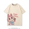 Sommer Søt Labubu Tegneserie Print Barn T-skjorte Kawaii Topp Barn Tee Gutter Jenter T-skjorte Morsomme Klær