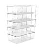 Transparent Snack, Tea, and Coffee Storage Box for Living Room or Office
