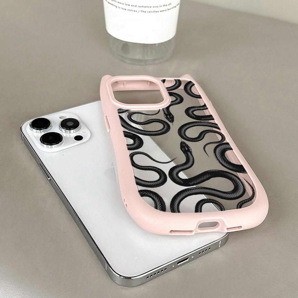 Мягкие чехлы для телефонов с кошачьими ушками для iPhone 16 15 13 12 11 Pro Max 14 Plus — фото 7