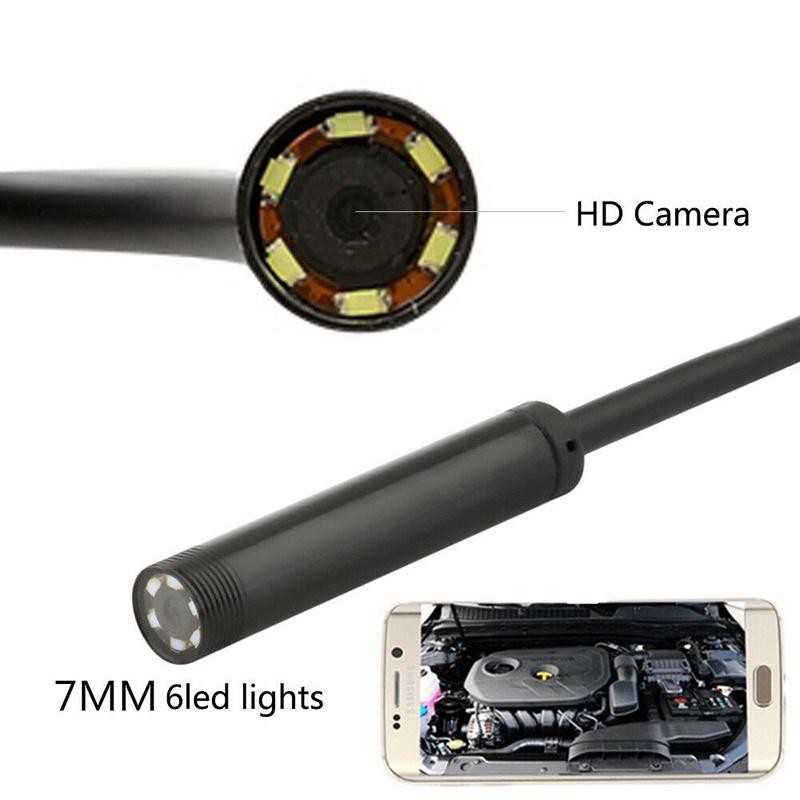 Waterproof 7mm 6 Led Usb Endoscope Borescope Video Camera 2m 5m