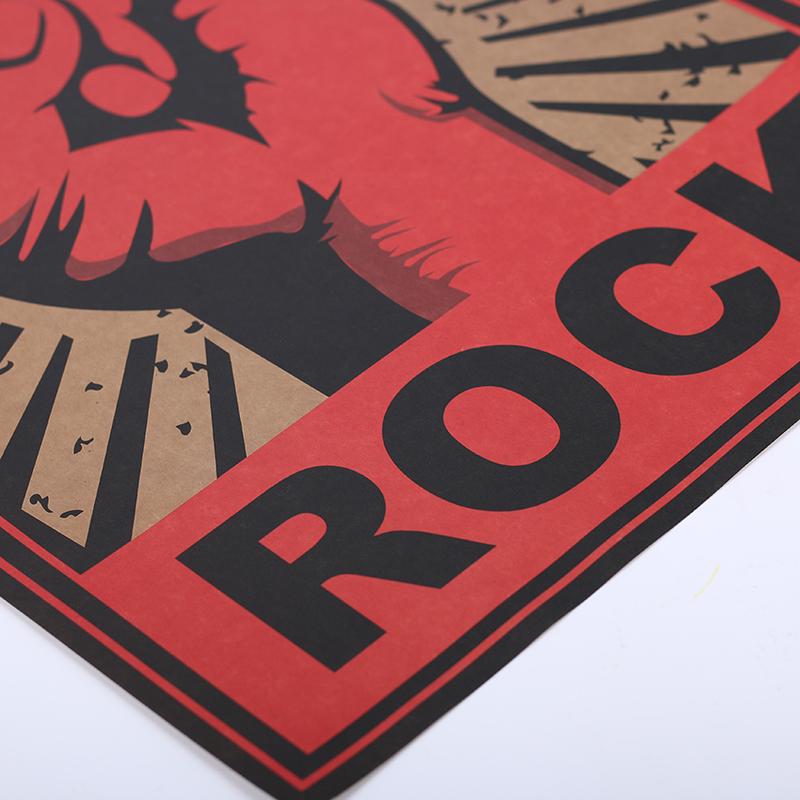 Rock and Roll Rocková gesta Nálepka na zeď Klasická nostalgie Metal Rock Dekorativní plakáty