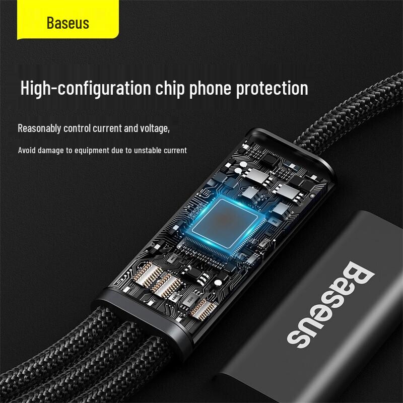 Baseus 3-in-1 PD 20W/27W Fast Charging Cable (Type-C to M+L+C)