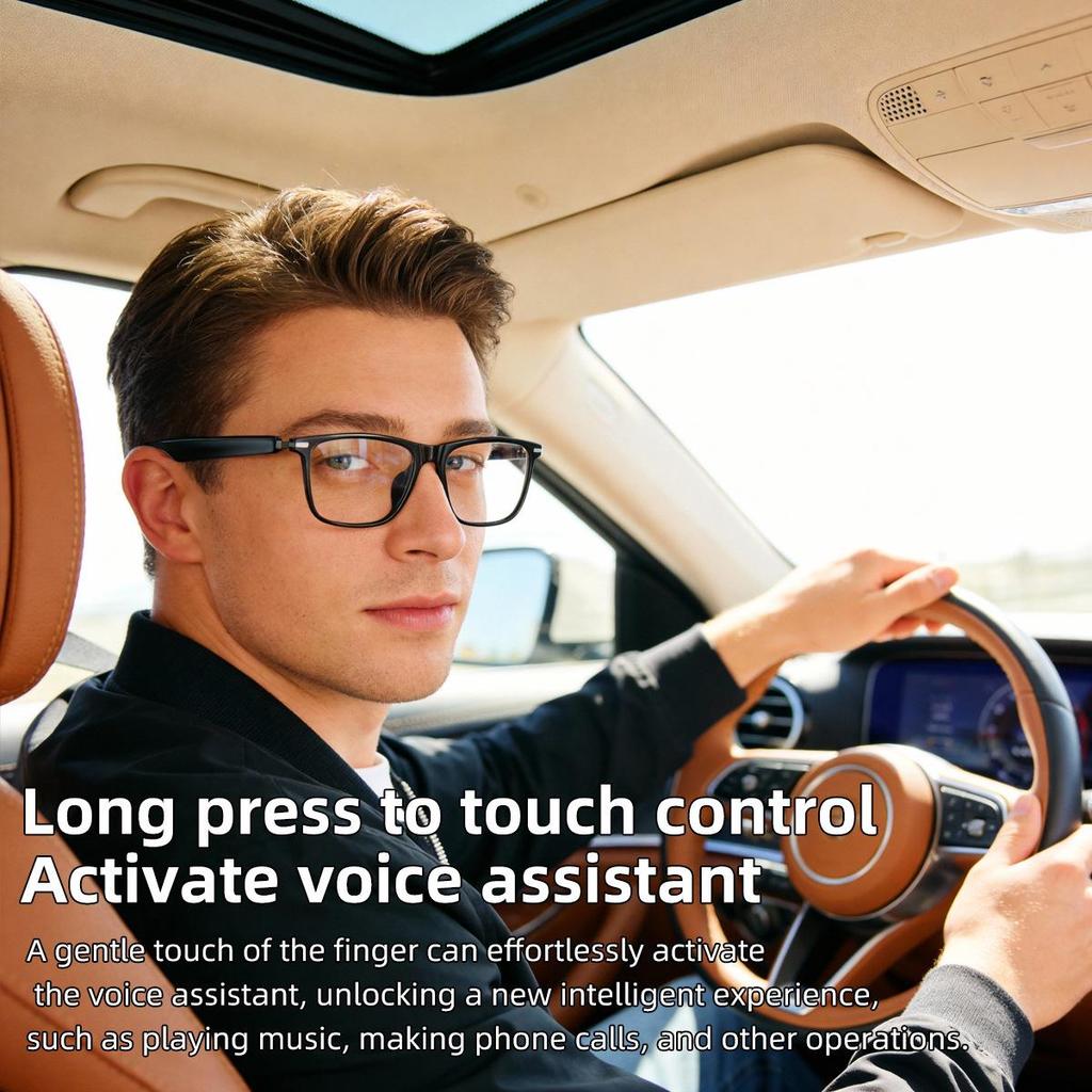 AI Translation Bluetooth Glasses GS20 with Photochromic Lenses for Driving & Music
