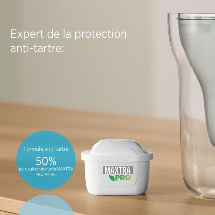 Cartouche BRITA - MAXTRA PRO Expert Anti Tartre - Pack de 4 - Jusqu'a 600L d'eau filtrée