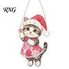 Atmosphere Decoration for Windows Colorful Acrylic Suncatcher, Stained Glass Style Christmas Hanging Ornaments, Santa Claus Decorations Snowman