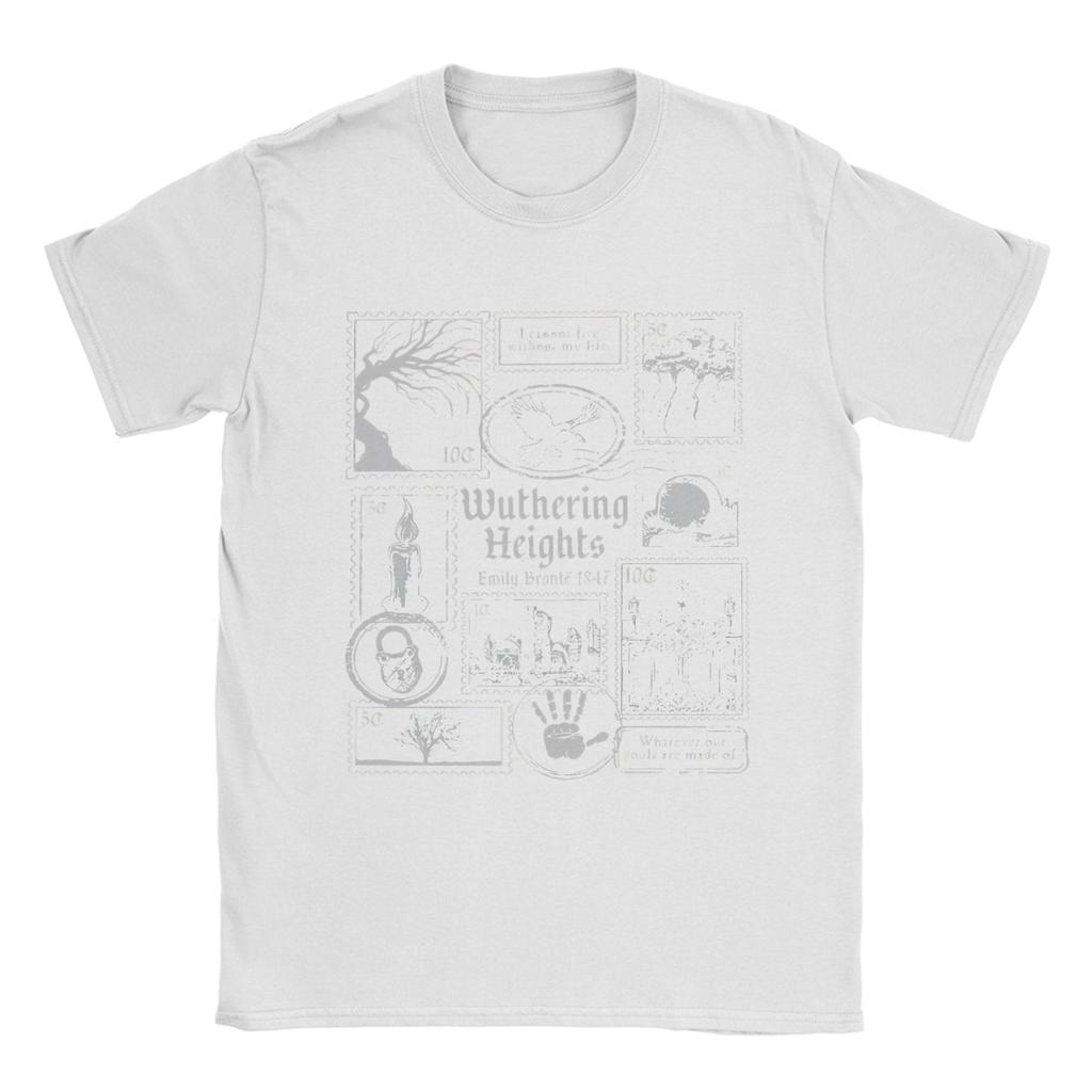 Sturmhöhe 100% Baumwolle T-Shirt Für Unisex Sommer Buchliebhaber Vintage Kunst Y2K Lässige T-Shirts Rundhals T-Shirt Große Größe Print Top