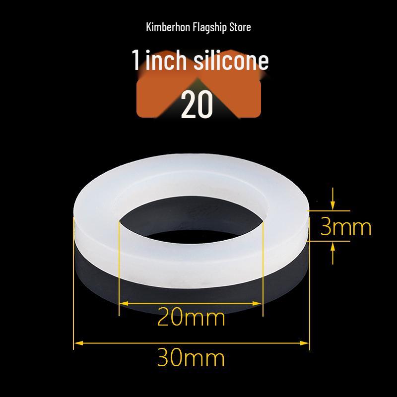 Silicone Rubber Gasket Shower Head Seal Ring, Water Heater Pipe Flat Washer, 4-6 Minute Installation.