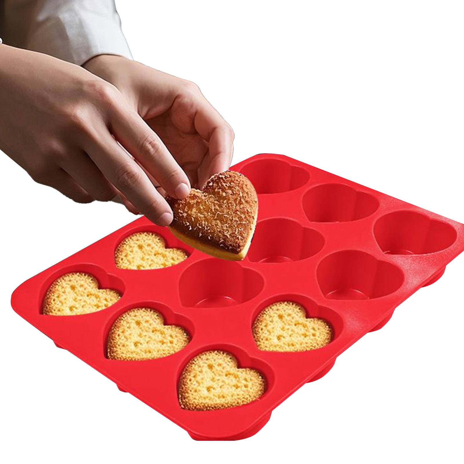

Силиконовая форма для выпечки 12-ячеечная форма для торта в форме сердца Антипригарная форма для мастики для торта, конфет, мастики, мармелада, мыла, свечей CHINA